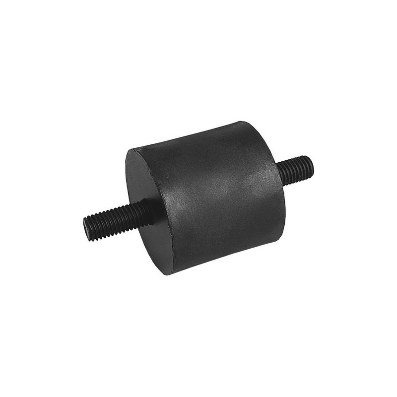 Rubber mounting for rear wheel brake