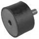 Rubber metal buffer for exhaust