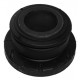 Rubber slide bearing for driver cabin