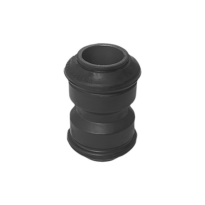 Rubber mounting for spring