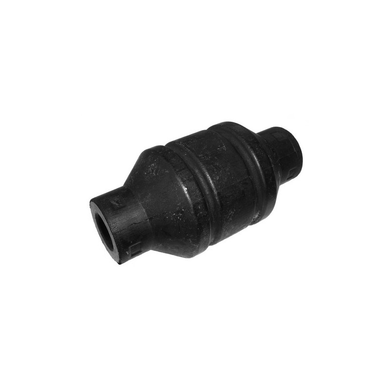 Rubber metal bushing, shock absorber